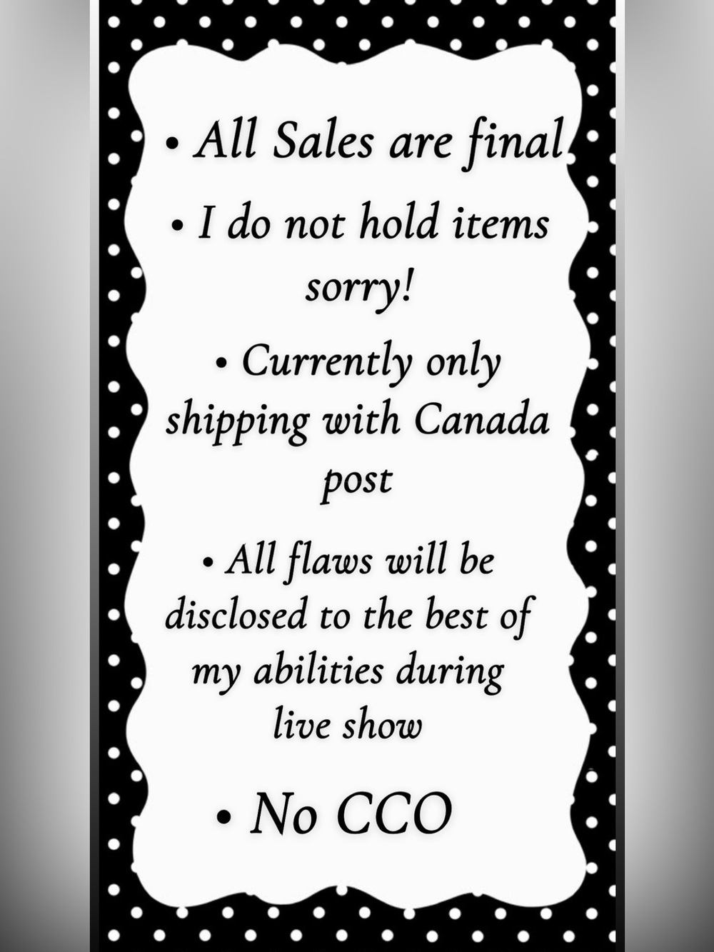 LIVE SHOW GUIDELINES 💙